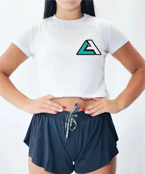 LA Special White Crop Tee