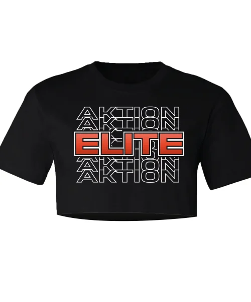 AE Black Crop Tee