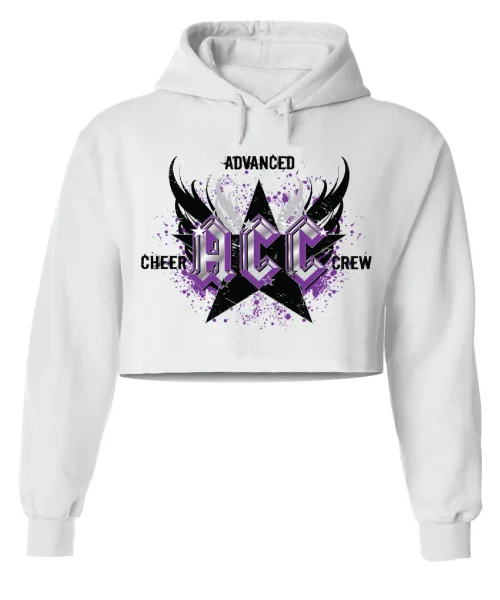 ACC White Crop Hoodie