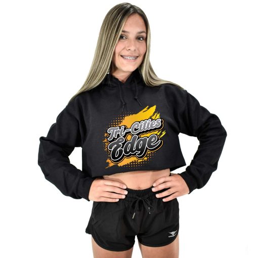 TCE New Black Crop Hoodie