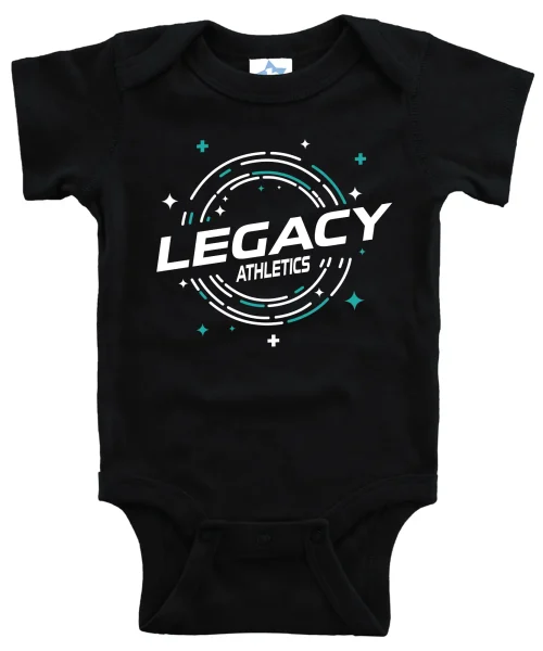 LA Black Baby Onesie