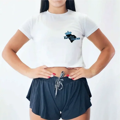 CA Special White Crop Tee