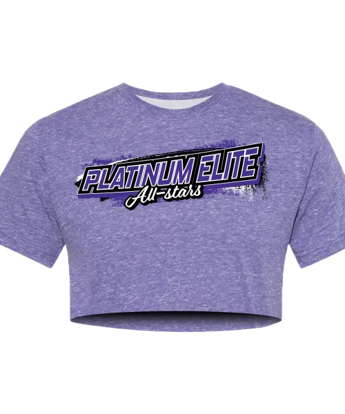 PE Purple Crop Tee