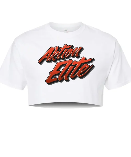 AE White Crop Tee