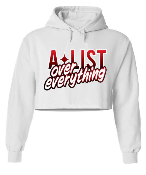 ALA Everything White Crop Hoodie