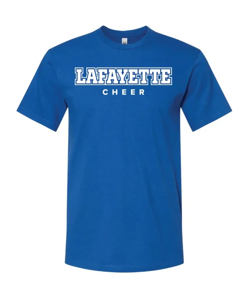 Layfayette HS Cheer Blue Tee
