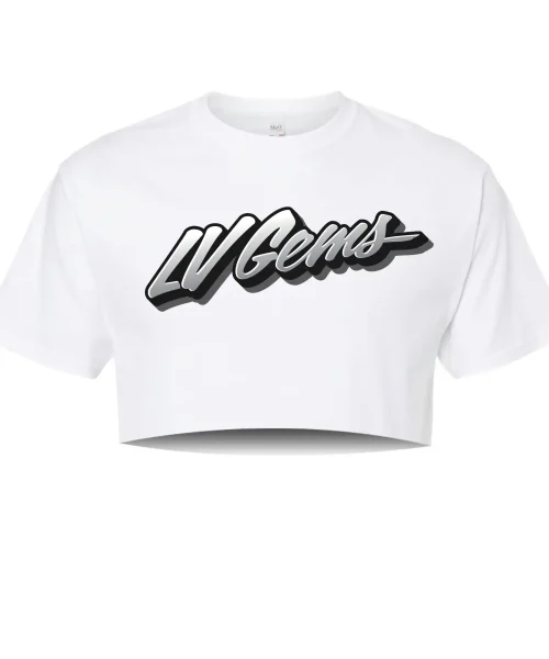 LVG White Crop Tee