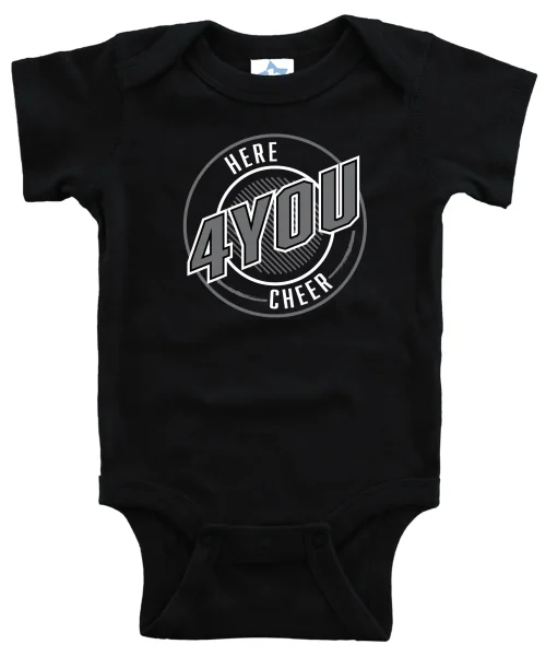 H4U Black Baby Onesie