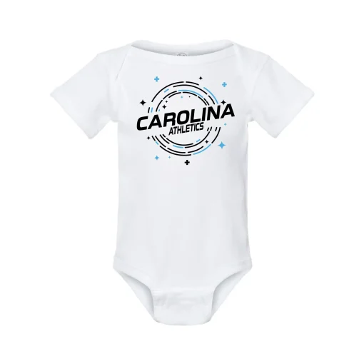 Carolina Athletics White Baby Onesie