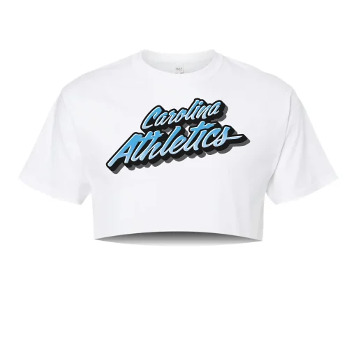 Carolina Athletics White Crop Tee