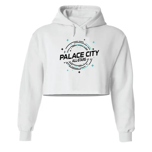 PCA White Crop Hoodie
