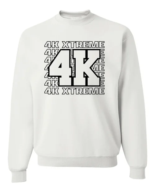 4K White Crewneck