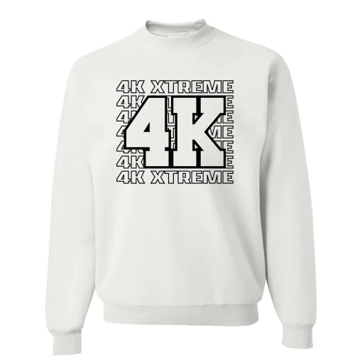 4K White Crewneck
