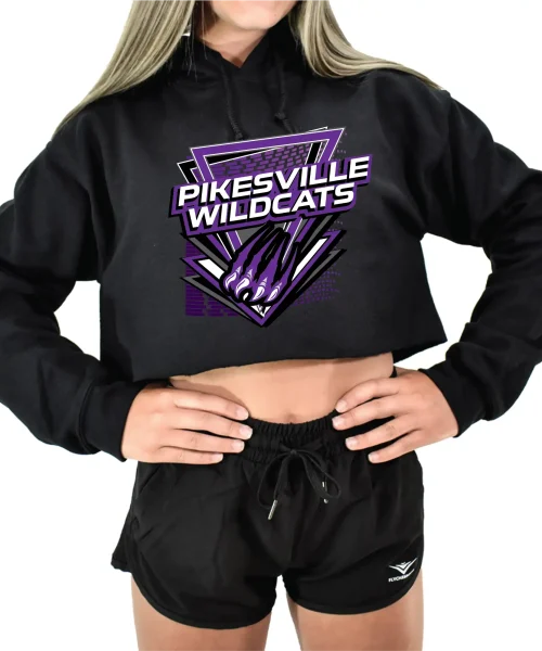 PW Black Crop Hoodie