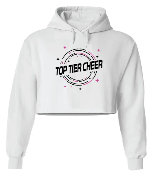 TTC White Crop Hoodie