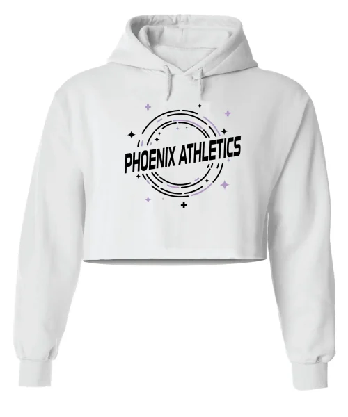 PA White Crop Hoodie