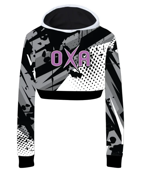 OXA Crop Graphic Hoodie