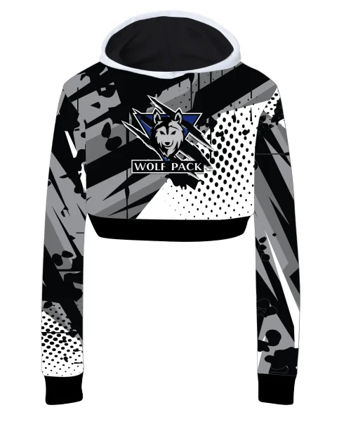 910 Crop Graphic Hoodie