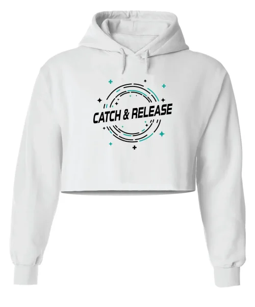 C&R White Crop Hoodie