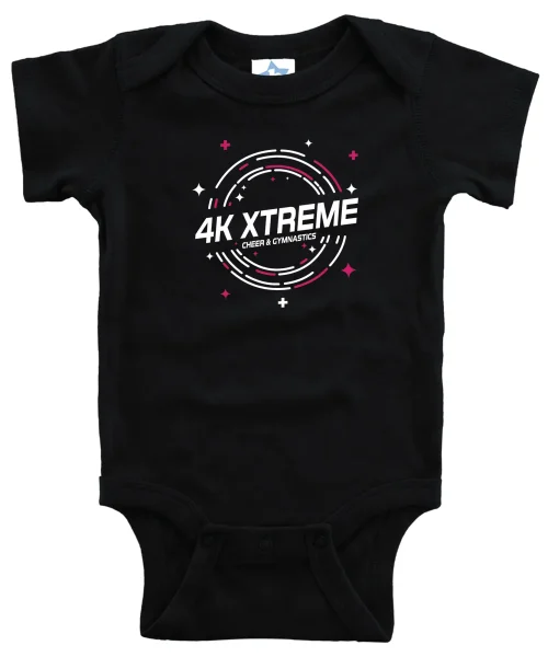 4K Black Baby Onesie