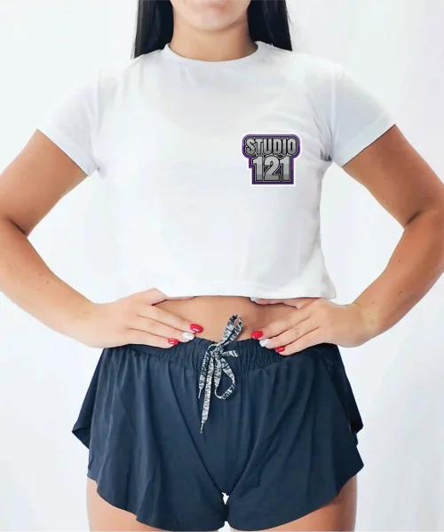 121 Special White Crop Tee
