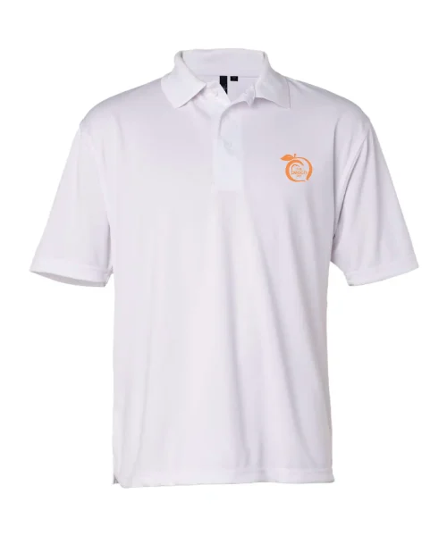 The Peach Pit White Polo