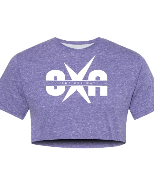OXA Purple Crop Tee