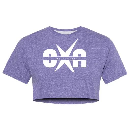 OXA Purple Crop Tee