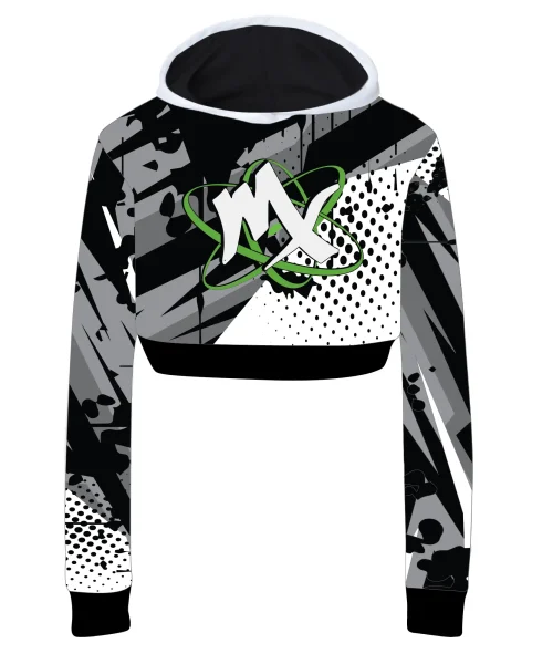 MX Crop Graphic Hoodie