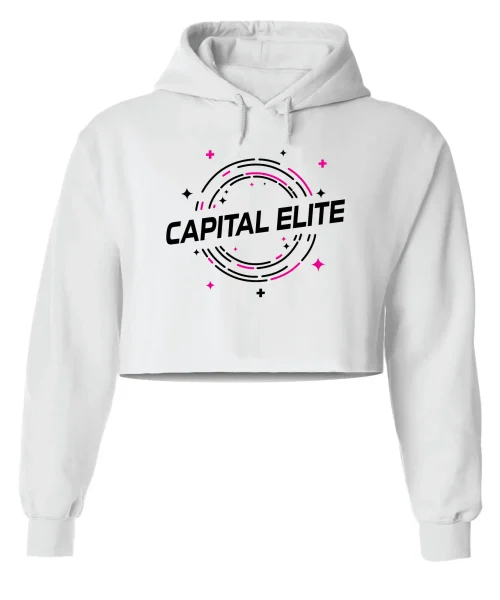 CEA White Crop Hoodie