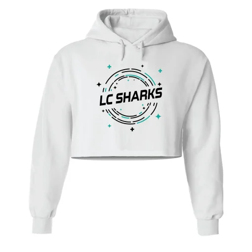 LC White Crop Hoodie