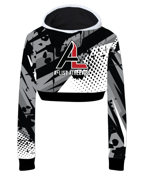 ALA Crop Graphic Hoodie