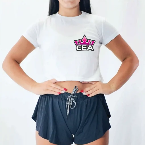 CEA Special White Crop Tee