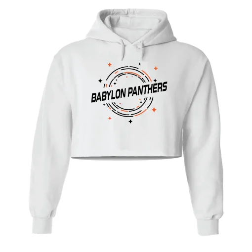 BP White Crop Hoodie