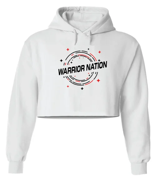 WN White Crop Hoodie