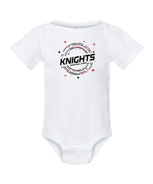 Knights White Baby Onesie