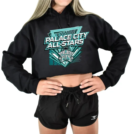 PCA Black Crop Hoodie