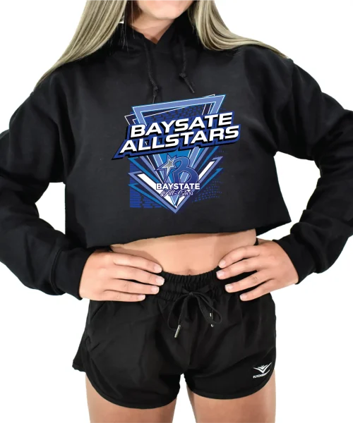 BA Black Crop Hoodie