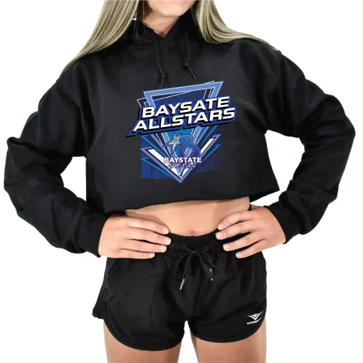 BA Black Crop Hoodie
