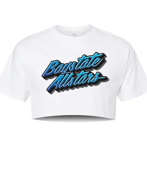 BA White Crop Tee