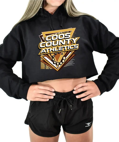 CCA Black Crop Hoodie