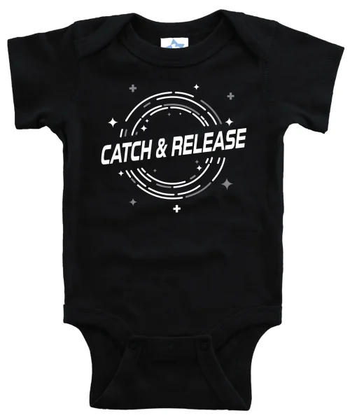 C&R Black Baby Onesie