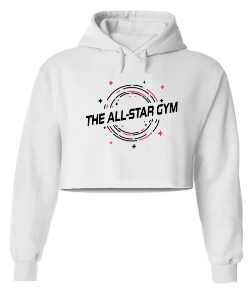 TASG White Crop Hoodie