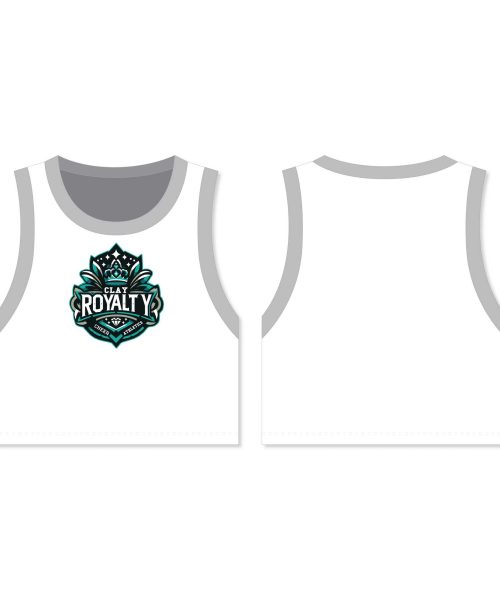 Clay Royalty Crop Basketball Jersey
