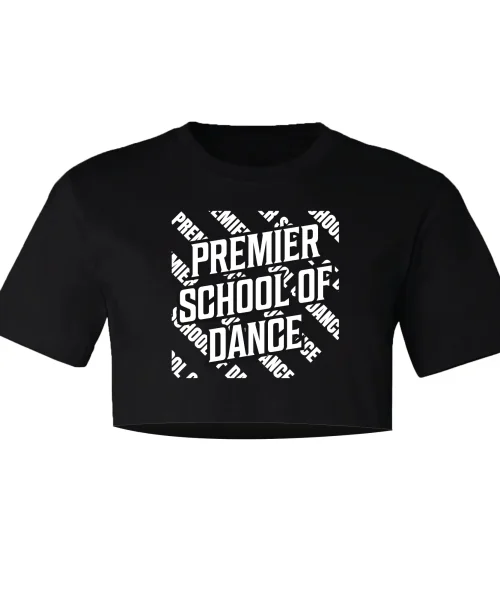 PSOD Black Crop Tee