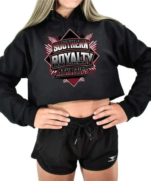 SRA Black Crop Hoodie