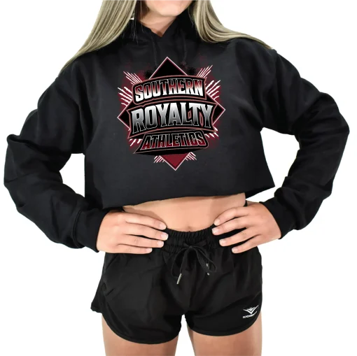 SRA Black Crop Hoodie