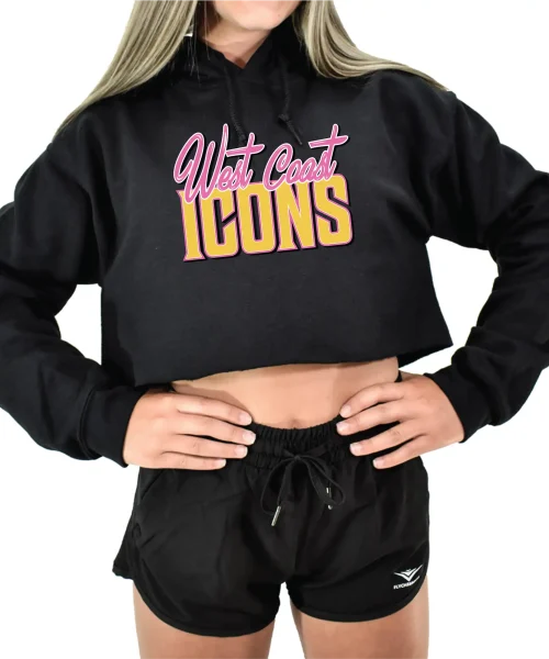 WCI Black Crop Hoodie
