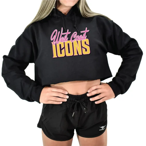 WCI Black Crop Hoodie