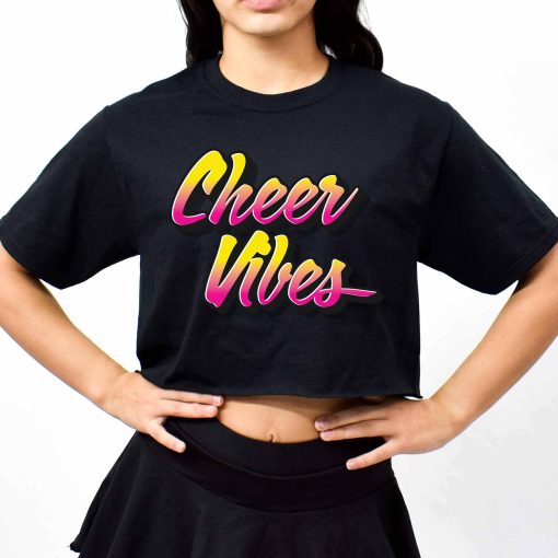Cheer Vibes Cropped Tee